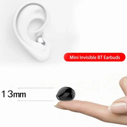 Fones Bluetooth Invisíveis V5.2 com Redução de Ruído - Image 4