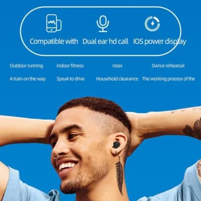 Fones de Ouvido TWS Bluetooth sem Fio com Microfone - Image 7