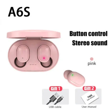 Fones de Ouvido TWS Bluetooth sem Fio com Microfone