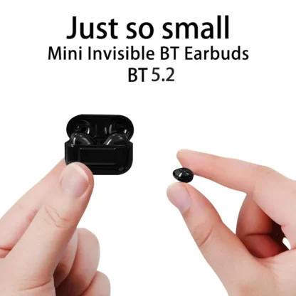 Fones Bluetooth Invisíveis V5.2 com Redução de Ruído - Image 7