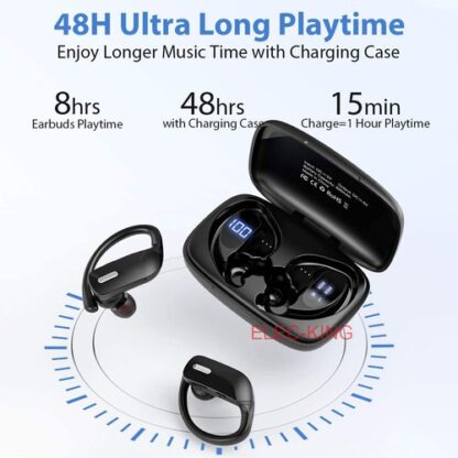 Fones Bluetooth 5.0 Sem Fio com Gancho Auricular - Image 5