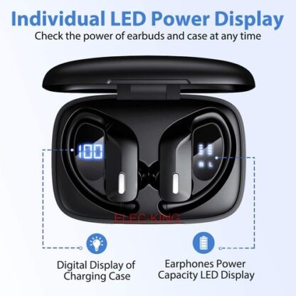 Fones Bluetooth 5.0 Sem Fio com Gancho Auricular - Image 6
