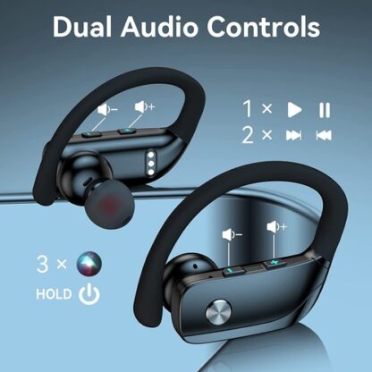 Fones Bluetooth 5.0 Sem Fio com Gancho Auricular - Image 8