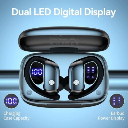 Fones Bluetooth 5.0 Sem Fio com Gancho Auricular - Image 9
