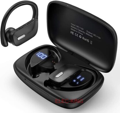 Fones Bluetooth 5.0 Sem Fio com Gancho Auricular